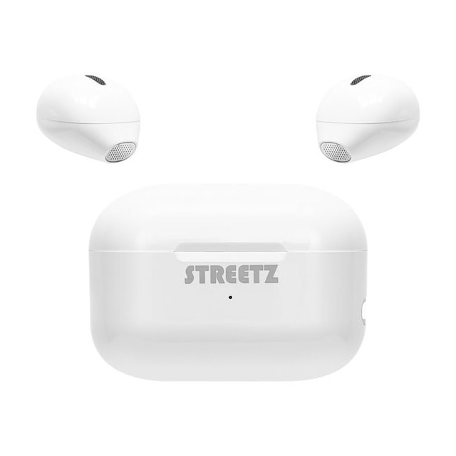 STREETZ Bluetooth Mini Headset med laddfodral - Vit