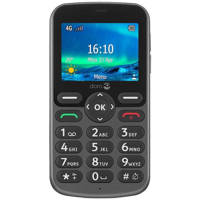 Doro 5861 mobiltelefon (grafit)