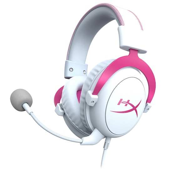 HyperX Cloud II gaming headset (vit/rosa) - Elgiganten