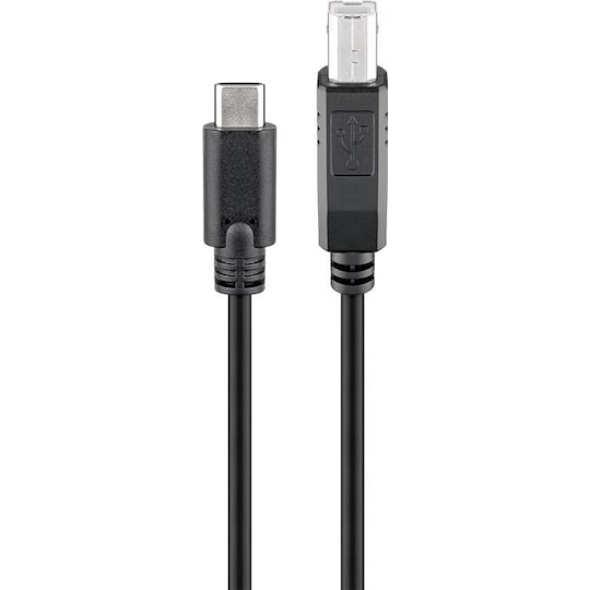 Goobay USB-C ™ till B-kabel, svart - Elgiganten