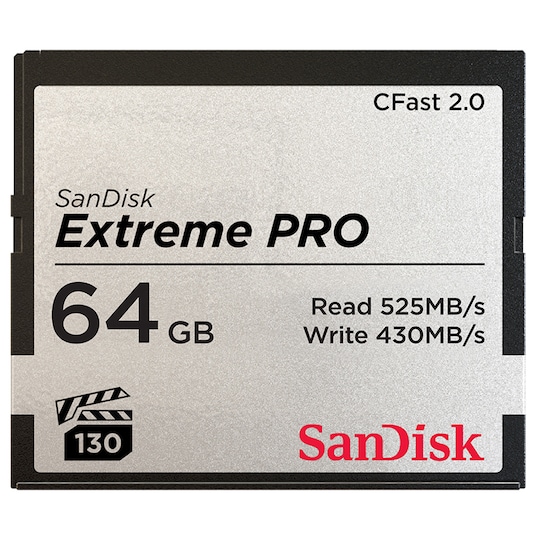 SanDisk Extreme Pro CFast 2.0 64 GB minneskort - Elgiganten