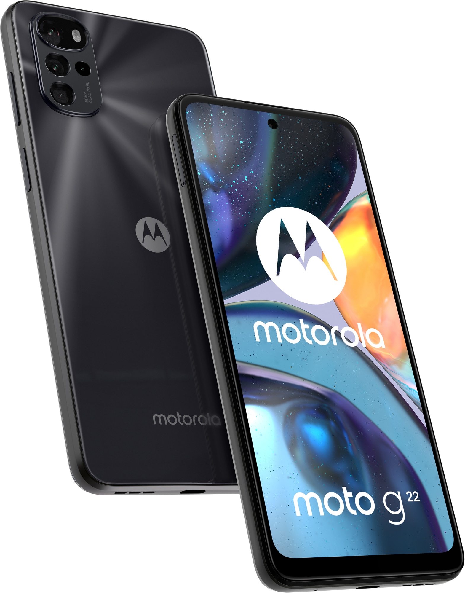 Motorola Moto G22 smartphone 4/64GB (cosmic black) - Elgiganten