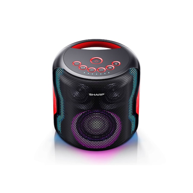Sharp PS-919 Party Speaker 130 W, Bluetooth, Svart, Med inbyggt batter