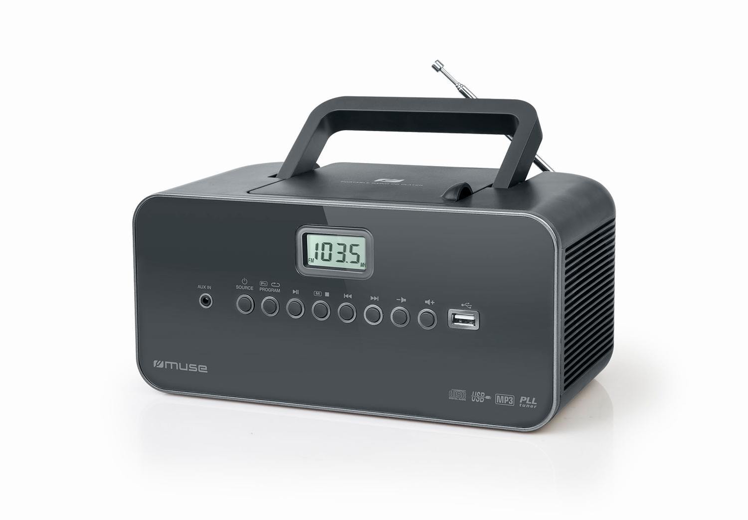 Muse Bärbar radio M-28DG USB-port, AUX-ingång, - Elgiganten