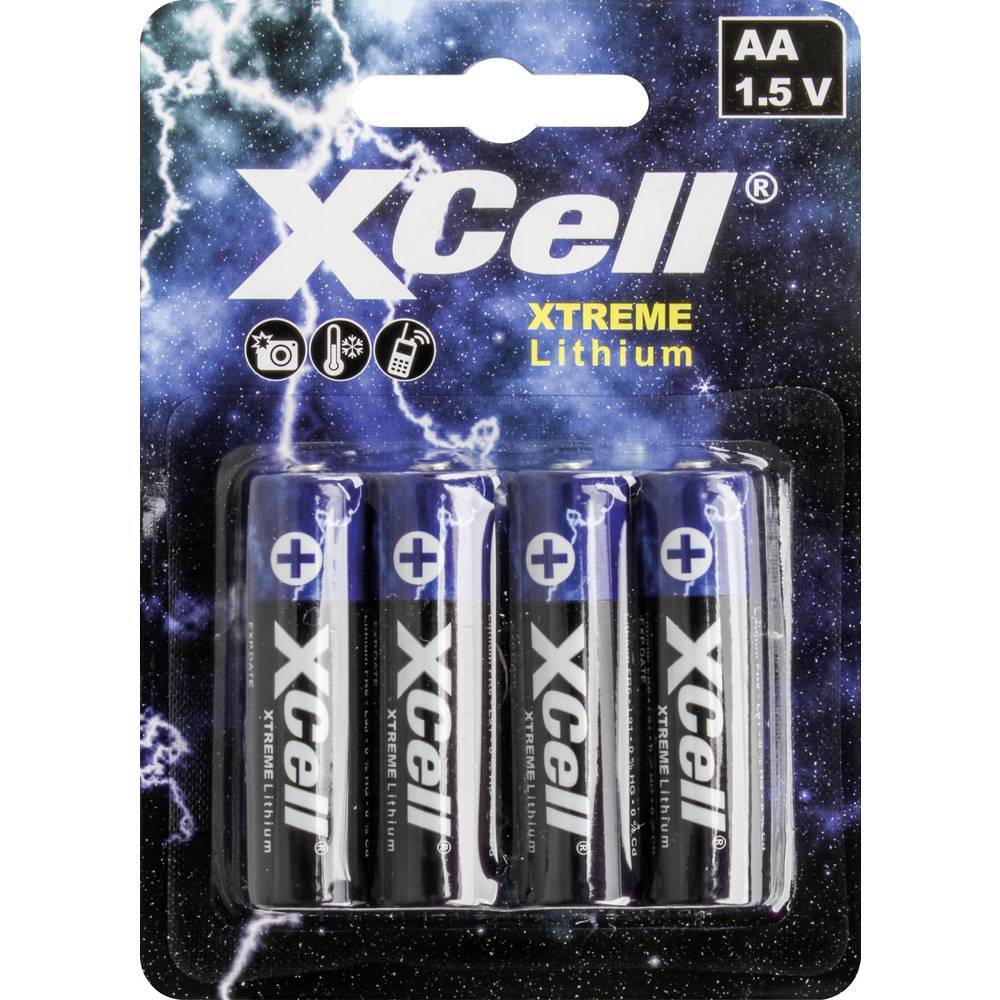 Batteri AA (R6) Litium XCell XTREME FR6/L91 1.5 V 4 st