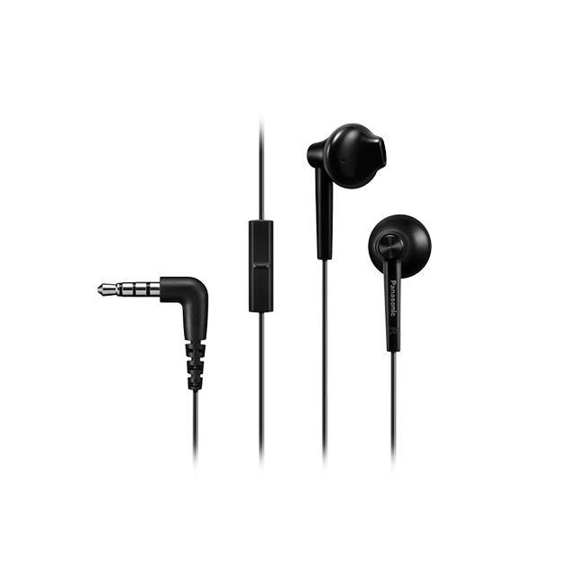 Panasonic hörlurar RP-TCM55E-K In-ear, 3,5 mm (1/8 tum), mikrofon, sva