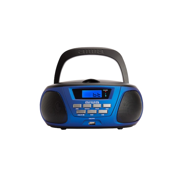 AIWA Mini Boomblaster FM - CD - Bluetooth - USB - Blå