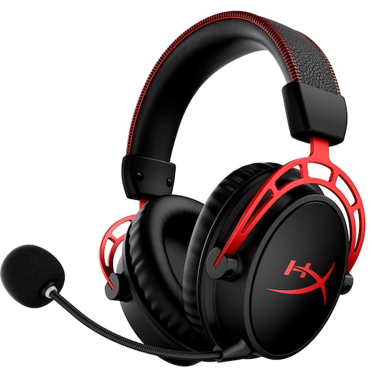 HyperX Cloud Alpha trådlöst gaming headset (röd/svart) - Elgiganten