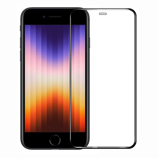 5D glas skärmskydd Apple iPhone SE 2022 - Elgiganten