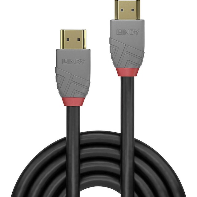 LINDY HDMI Cable 3.00 m 36964  Black [1x HDMI plug - 1x