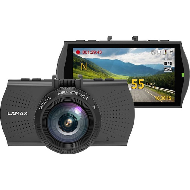 Lamax C9 Bilkamera med GPS Horisontell
