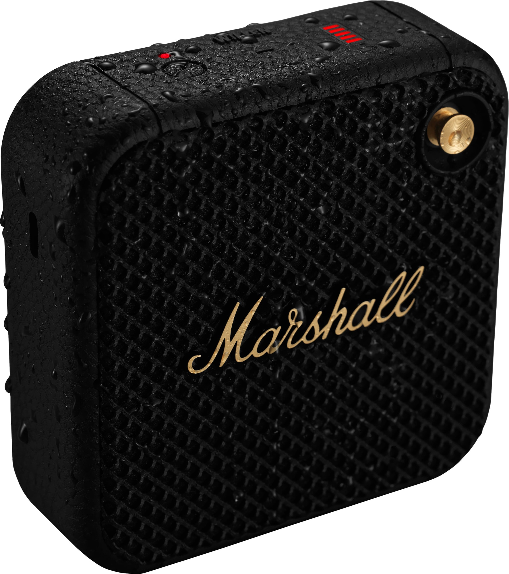 Marshall Willen trådlös portabel högtalare (svart/mässing) - Elgiganten