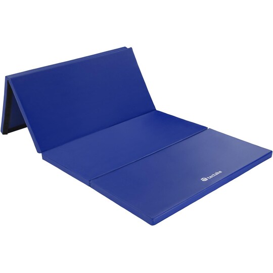 tectake Gymmatta hopfällbar och utbyggbar 240x120x5cm - blå - Elgiganten