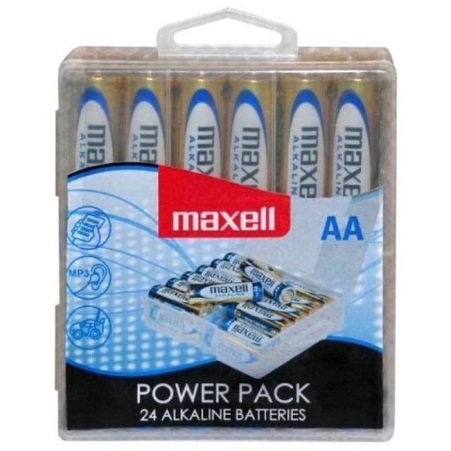 Maxell batterier, AAA (LR03), Alkaline, 1,5V, 24-pack