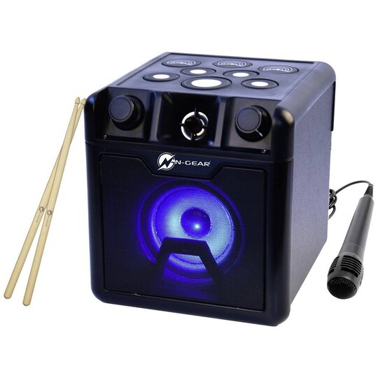 N-Gear Drum Block 420 Portable Bluetooth Drum & Karaoke - Elgiganten