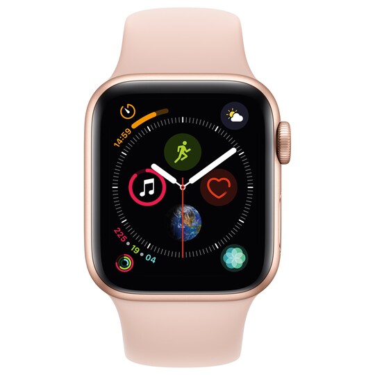 Apple Watch 4 40mm (guld alu/rosa sand sportband) - Elgiganten