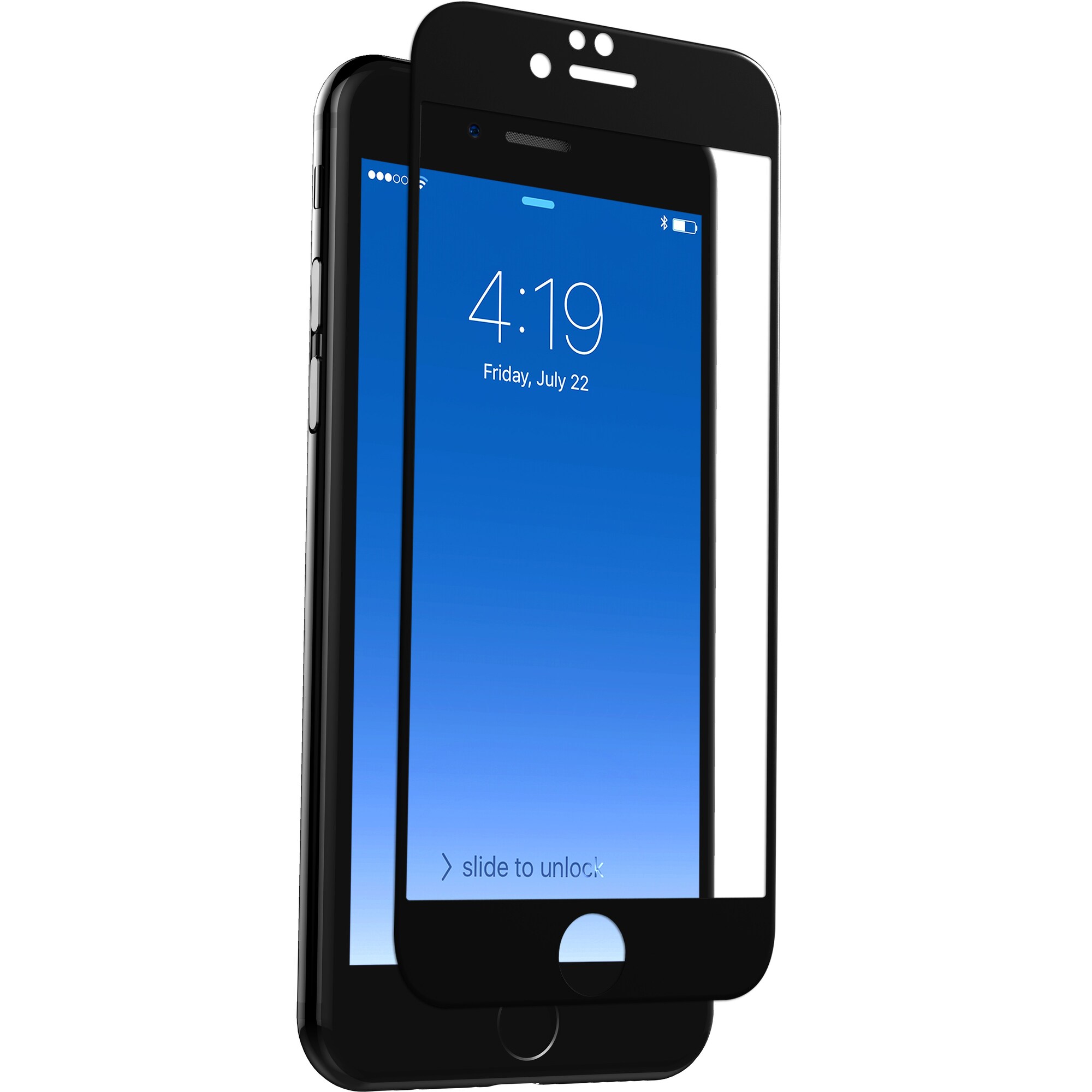 Zagg InvisibleShield skärmskydd iPhone 7 (svart) - Skärmskydd ...