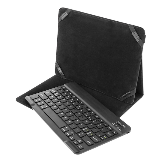 DELTACO Fodral och Bluetooth tangentbord för 10"" surfplattor, svart -  Elgiganten