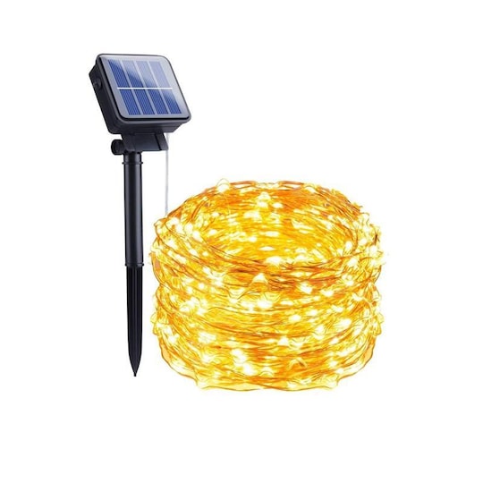 LED ljusslinga med solcell 10 meter - Elgiganten