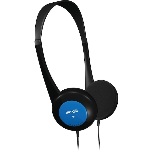 Maxell Kids Headphones, hörlurar för barn, kontrollerad volym, blå