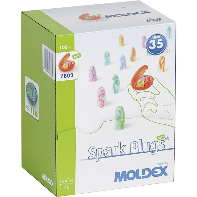 Hörselproppar 35 dB Engångs Moldex SPARK PLUGS 780201