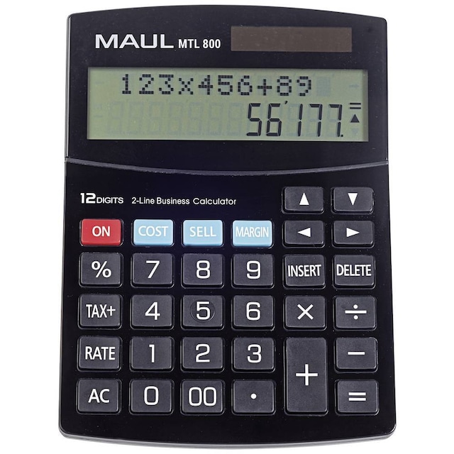 Maul MTL 800 Bordsräknare Svart Display (ställen): 12
