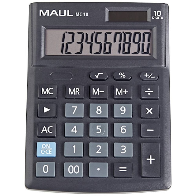 Maul MC 10 Bordsräknare Svart Display (ställen): 10