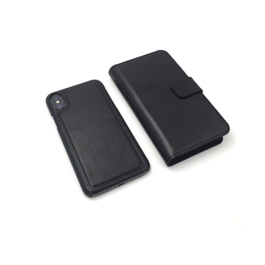 Magnetskal/plånbok ""2 i 1"" iPhone X/XS - Brun - Elgiganten