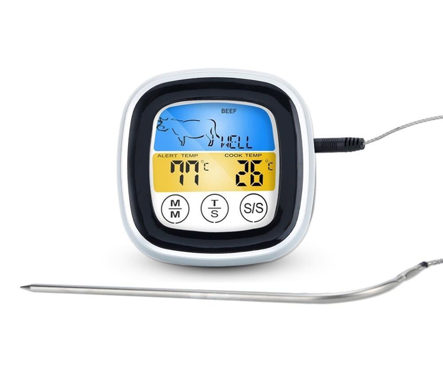 Grilltermometer Temperaturmätare Grilltermometer (vit) - Elgiganten