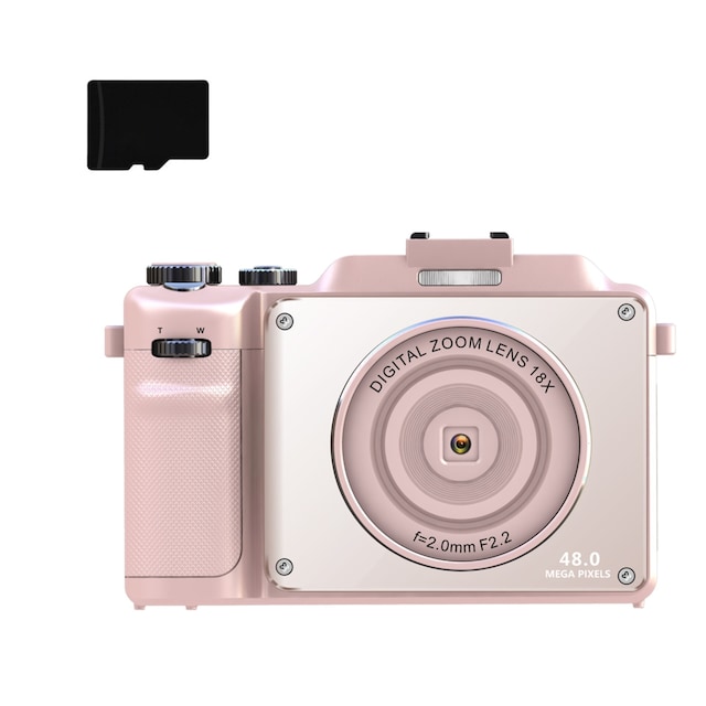 Digitalkamera 4K/48MP/18X digital zoom/autofokus/dubbelkamera med 32GB