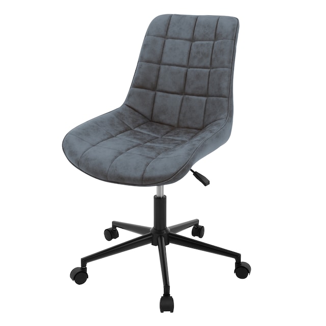 ML-Design kontorsstol, antracit, konstläder, höjdjusterbar