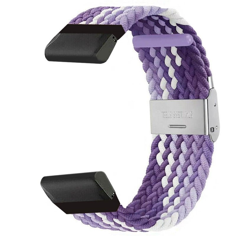 Flätat klockarmband Garmin Descent Mk3i (51mm) - Gradient purple