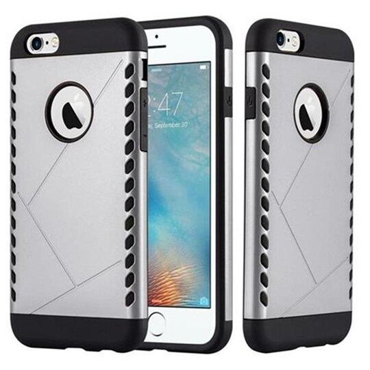 iPhone 6 / 6S Skal Fodral Case (Silver) - Elgiganten