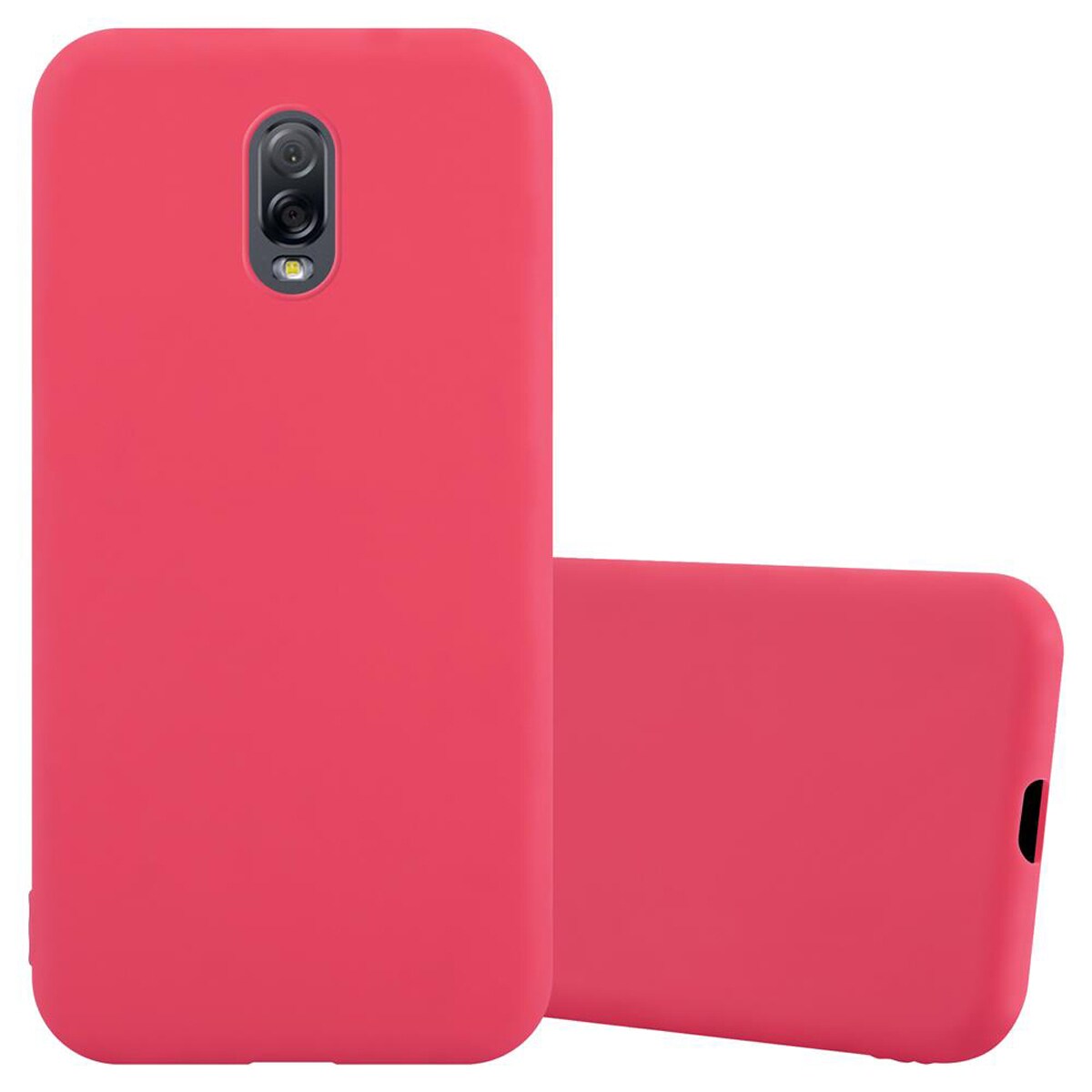 Samsung Galaxy J7 PLUS / C8 Skal Fodral Case (Röd) - Elgiganten