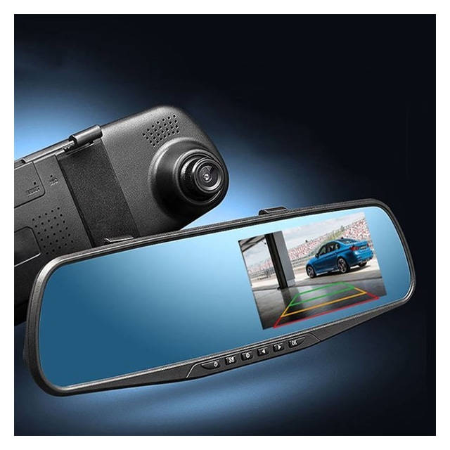 Bilkamera backspegel Full HD 1080P 4.3"" TFT DVR