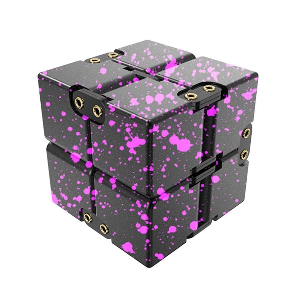 Fidget Toy Stress Avslappning Infinite Cube Flip Kub Svart-Rose - Elgiganten