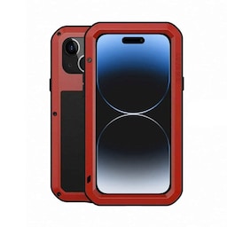 LOVE MEI Powerful skal Apple iPhone 15 Plus - Röd