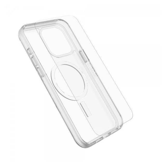 Otterbox iPhone 15 Pro Max Skal med Skärmskydd Symmetry Clear MagSafe + Premium Glass
