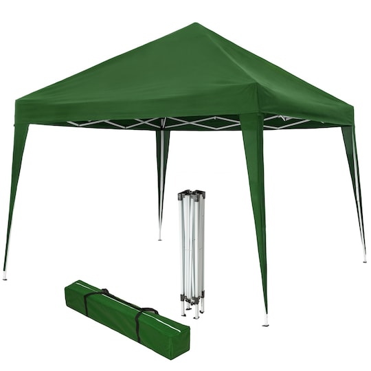 tectake Hopfällbar Paviljong Linosa 3x3 m - grön - Elgiganten