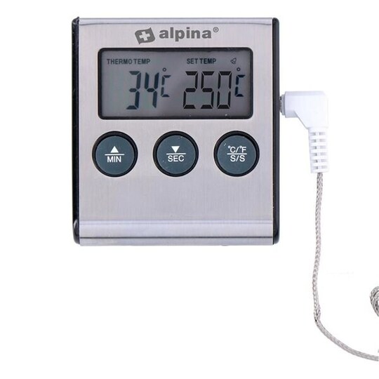 Alpina Digital stektermometer med timer - Elgiganten