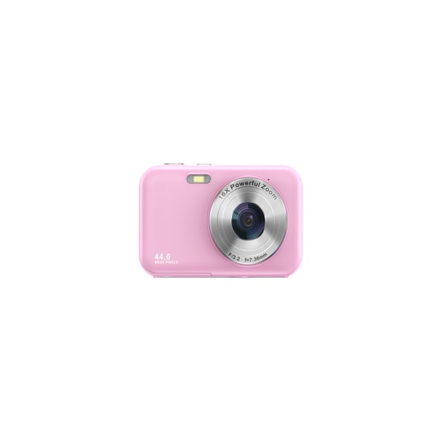 Digitalkamera 1080P 44MP 16 x zoom 2,4-tumsskärm Rosa