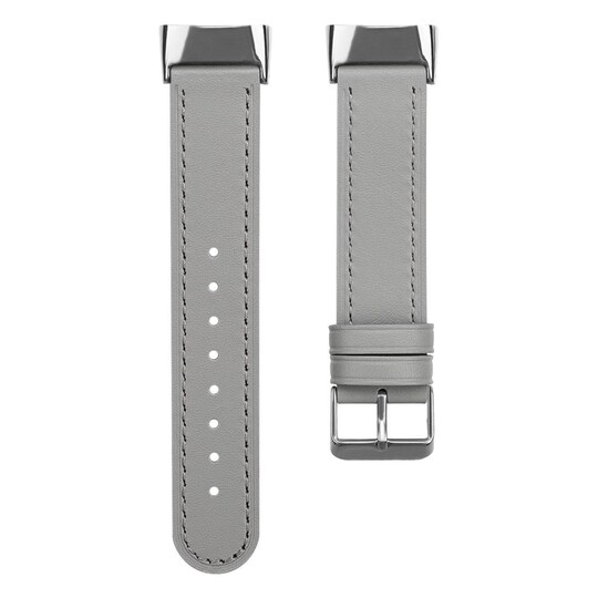 Fitbit Charge 5 armband läder Grå - Elgiganten