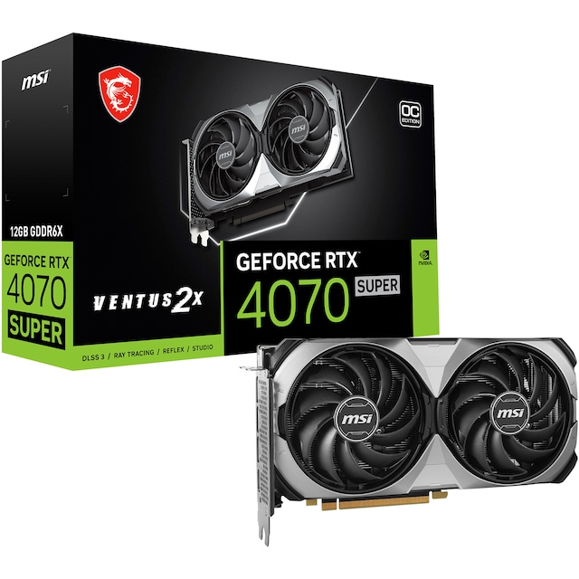 MSI GeForce RTX 4070 Ventus 2X OC 12GB grafikkort