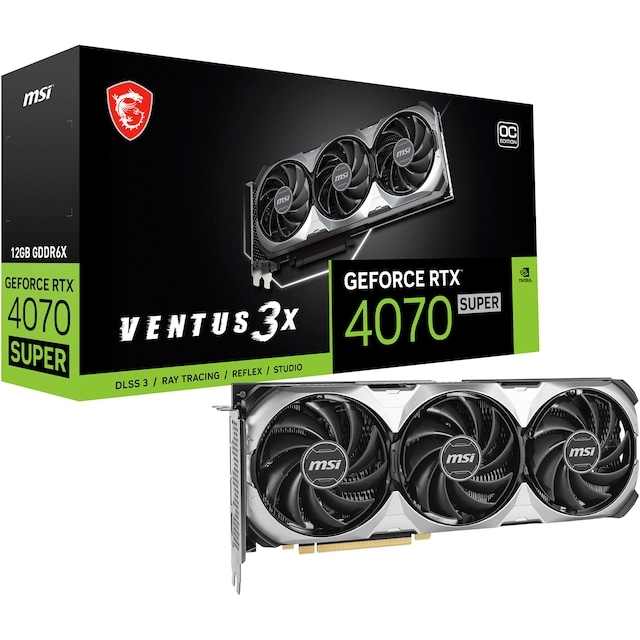 MSI GeForce RTX 4070 SUPER Ventus 3X OC 12GB grafikkort