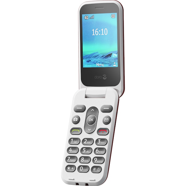 Doro 2881 mobiltelefon (röd)