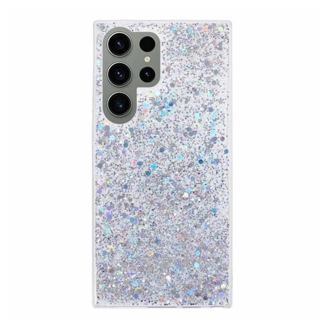 Nordic Covers Samsung Galaxy S23 Ultra Skal Sparkle Series Stardust Silver