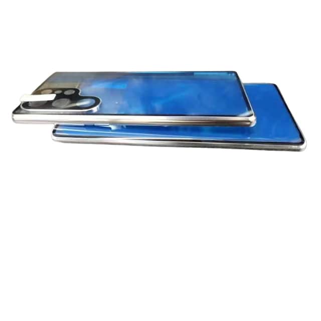 Magnetisk dubbelsidig telefonfodral i härdat glas Silver Samsung S22 P