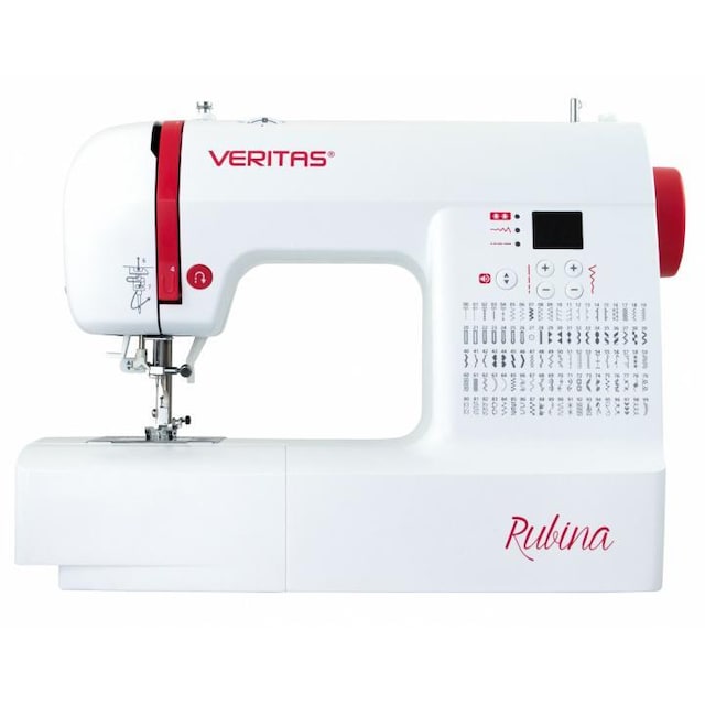 Veritas RUBINA - praktisk symaskin med 100 sömmar och drop-in spolsystem