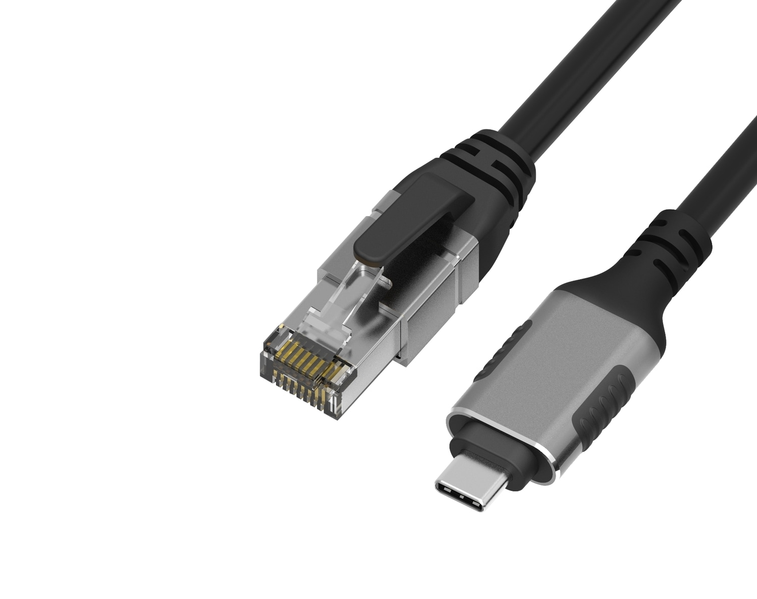 NÖRDIC 10m USB-C 3.1 till RJ45 1Gbps LAN Windows, MacOS, Linux, ChromeOS