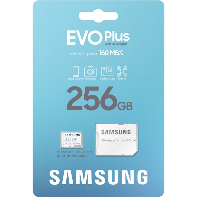 Samsung EVO Plus micro SD-kort (256GB)